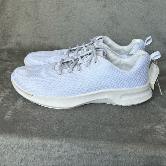 Athletic Works Sneakers Womens Size 11 White Lace Up Shoes Memory Foam - Picture 6 of 7
